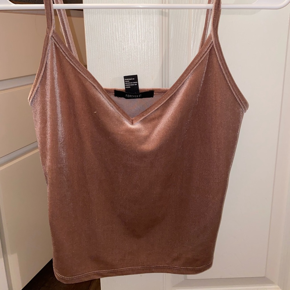 Suede crop top